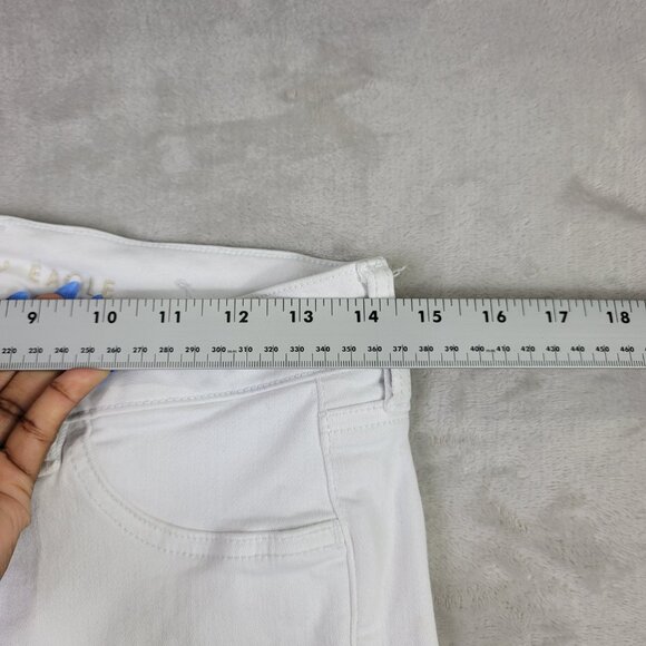 American Eagle White Hi-Rise Next Level Stretch Women's Jeggings | Size 8 Short - Picture 5 of 8